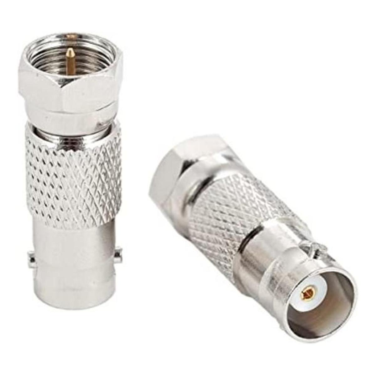 Adaptador de tipo BNC a F paquete de 2 conectores