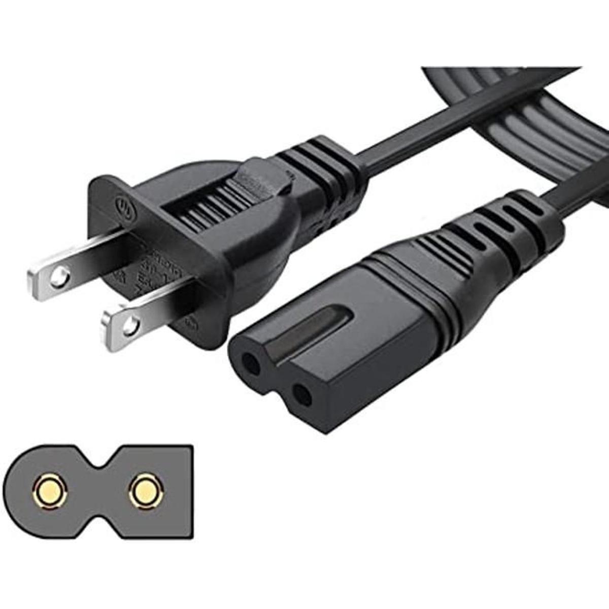 Chanzon Cable de alimentación de CA 7A polarizado de