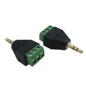 CERRXIAN 0.138 in 3 polos estéreo audio vídeo macho a 3_1