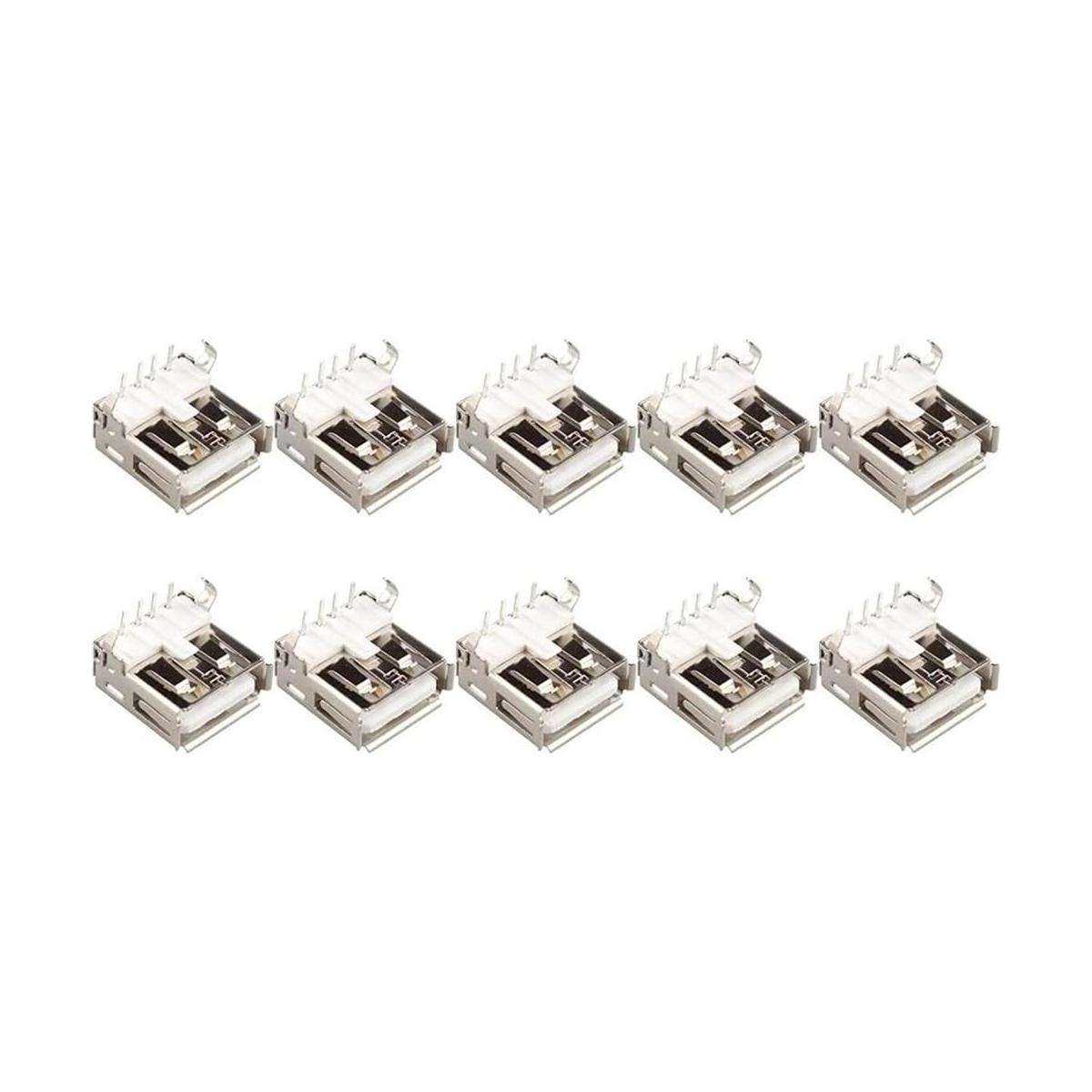 10 unids USB tipo A puerto estándar hembra conector