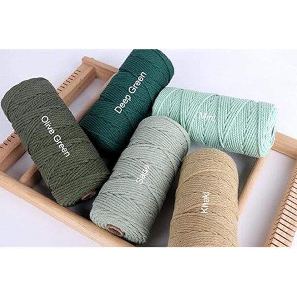 NOANTA Cordón de macramé gris de 0.118 in x 150 yardas