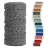 NOANTA Cordón de macramé gris de 0.118 in x 150 yardas