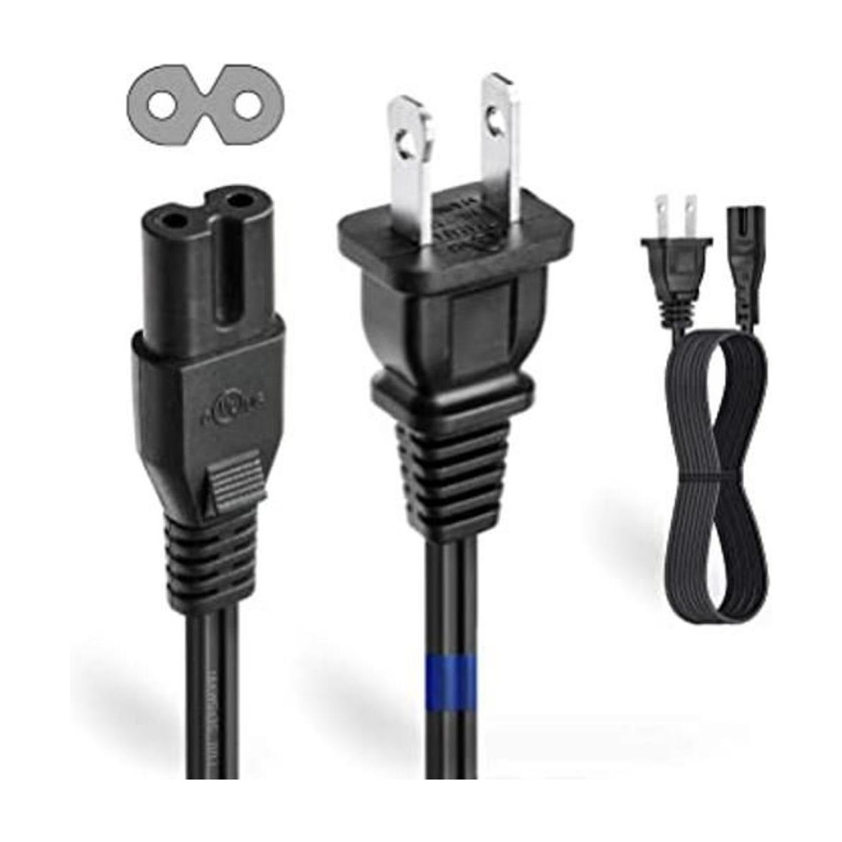 TPower UL Listed 4 ft 2 clavijas Cable Cable de plomo de