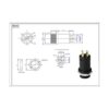 RLECS 10 conectores estéreo mini hembra de 0.138 in con_3