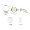 SUNNYCLUE 30 anillos de cabujón ajustables de 0.472 in con