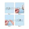 SUNNYCLUE 30 anillos de cabujón ajustables de 0.472 in con