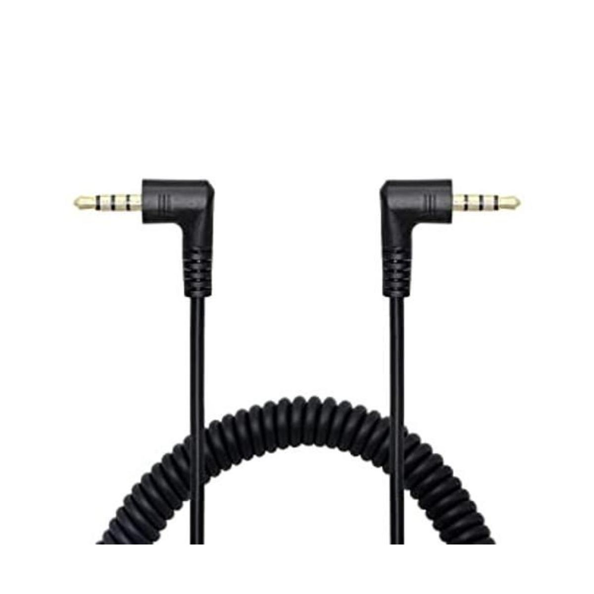 CERRXIAN Cable en espiral de audio auxiliar de extensión