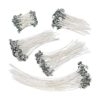 TUUXI 250 mechas de vela naturales de bajo humo