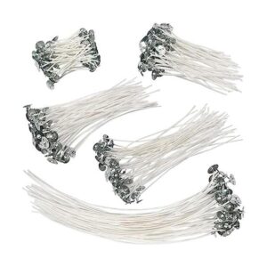 TUUXI 250 mechas de vela naturales de bajo humo