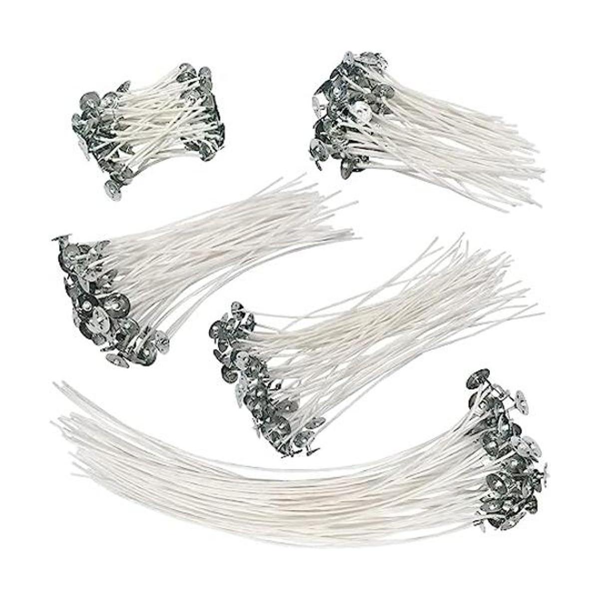 TUUXI 250 mechas de vela naturales de bajo humo