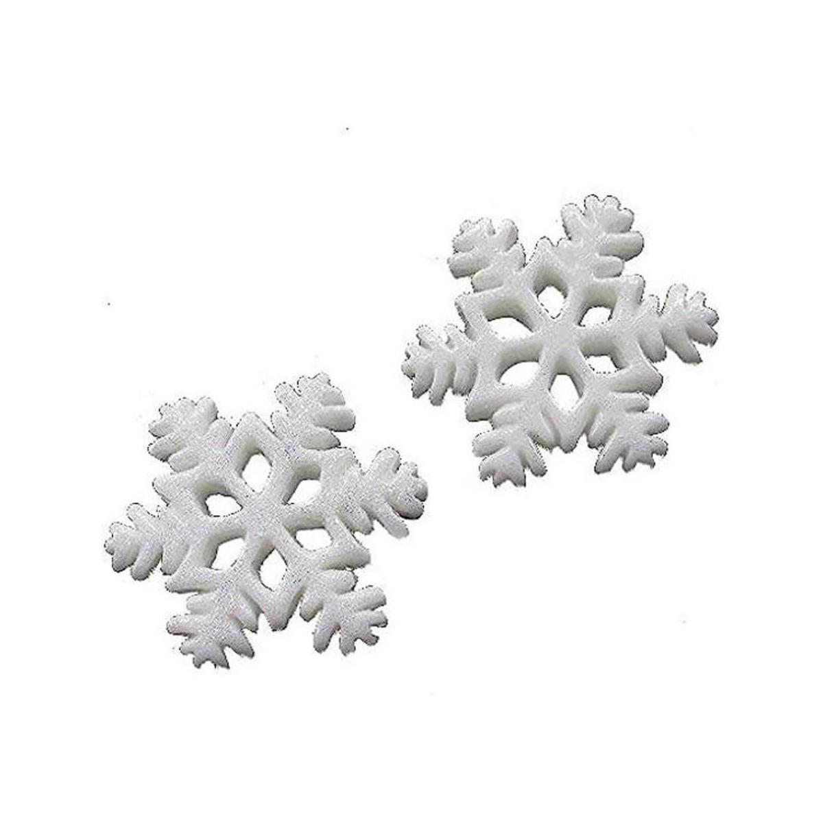 chenkou Craft Blanco Snow Flake Merry Christmas Resina