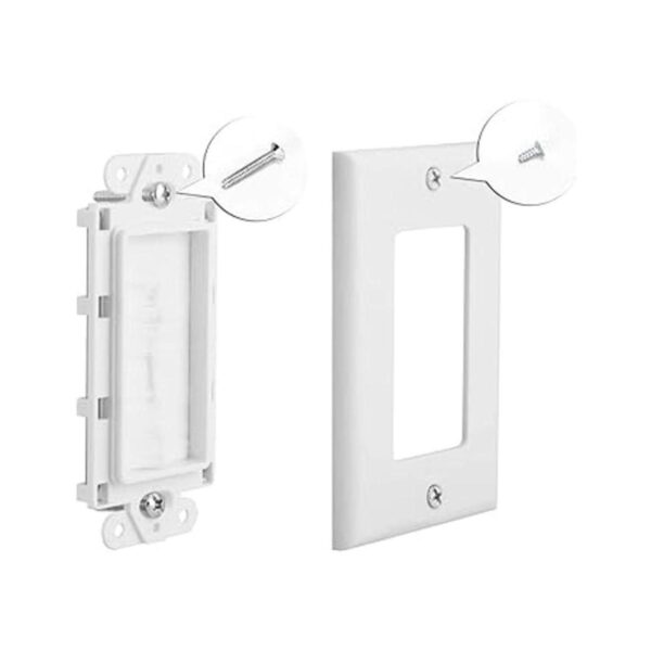 Placa de pared de un solo cepillo blanco2 paquetes_2