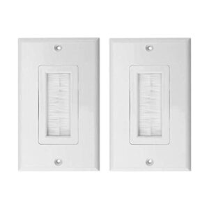 Placa de pared de un solo cepillo blanco2 paquetes_1