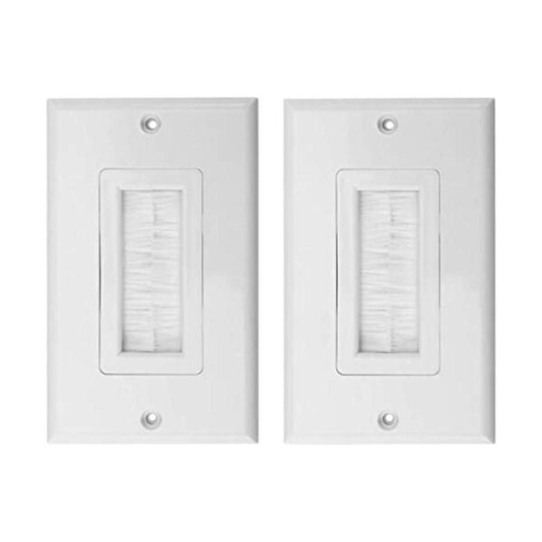 Placa de pared de un solo cepillo blanco2 paquetes_1
