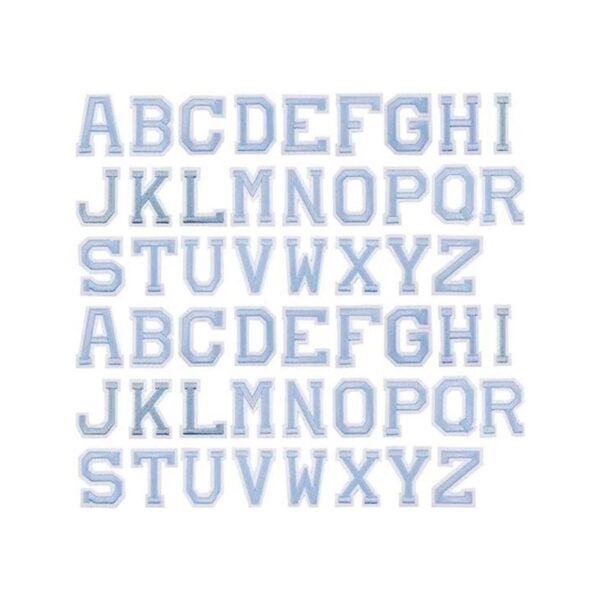 GORGECRAFT 52 parches para letras con plancha alfabeto