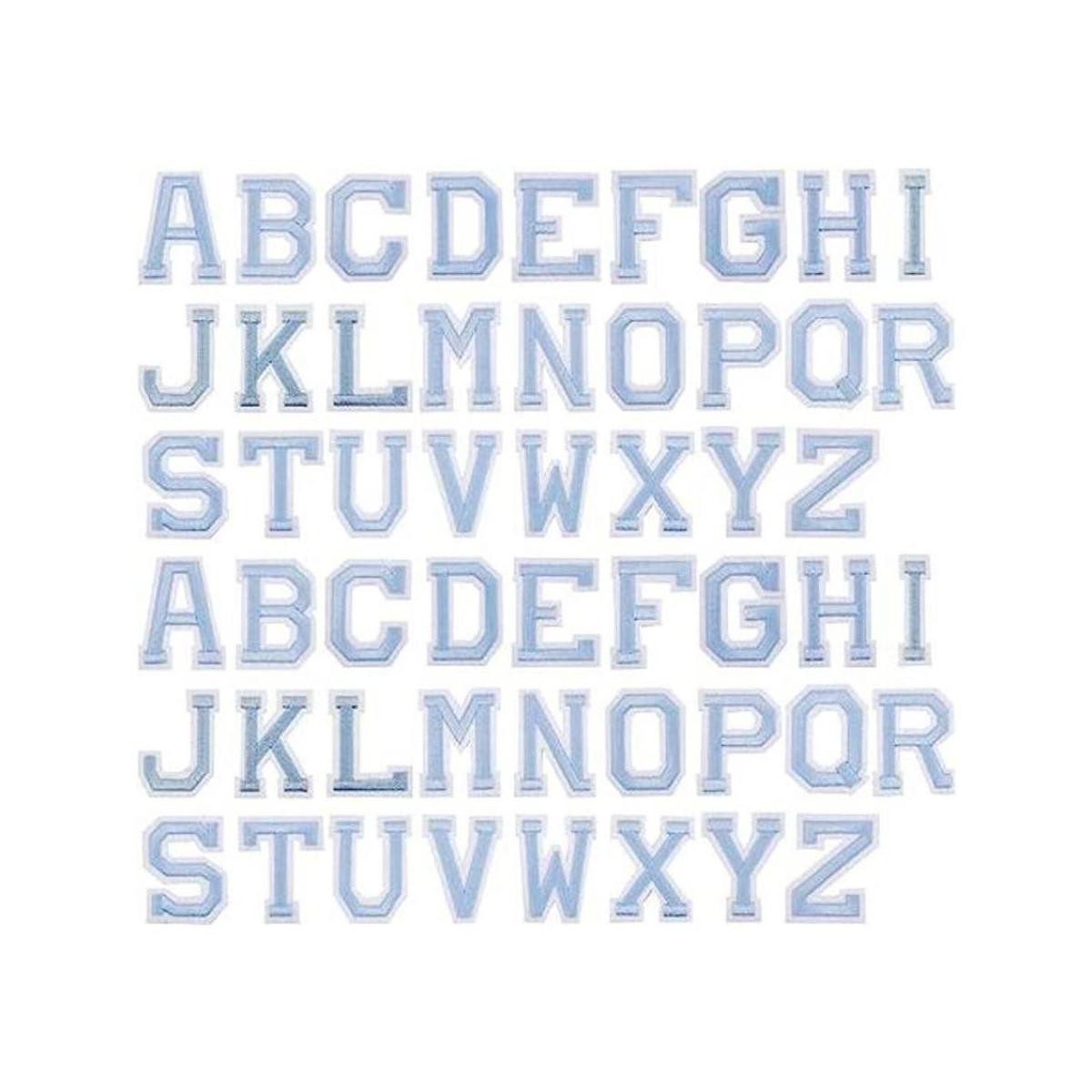 GORGECRAFT 52 parches para letras con plancha alfabeto