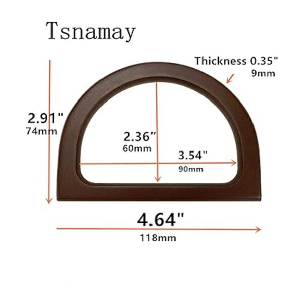 Tsnamay 4 asas de madera para hacer bolsas asa de_2