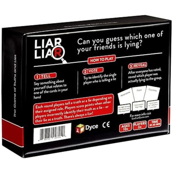 LIAR LIAR El juego de verdades y mentiras Juego de_2