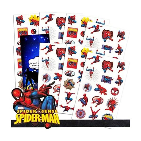 Paquete de calcomanías de Marvel Spiderman para recuerdos_1