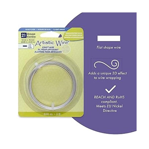Artistic Wire calibre 21 plano 0.197 in x .75 mm 0.20_2