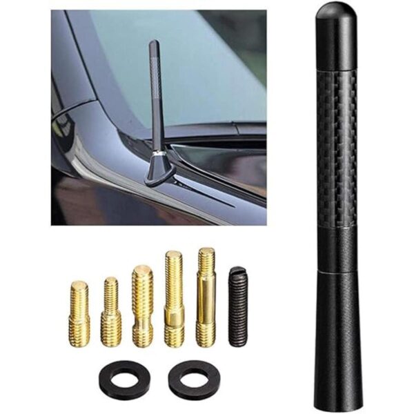 Bingfu Antena de radio de coche mástil de fibra de carbono_1
