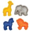 4 piezasset cortadores de émbolo fondant molde de pastel