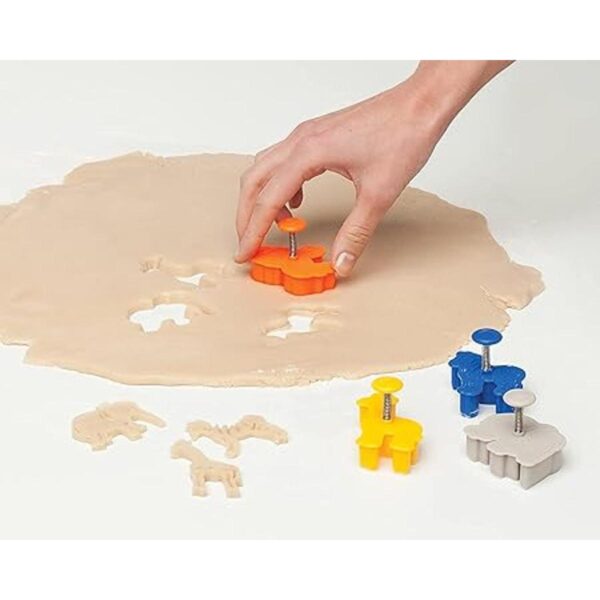4 piezasset cortadores de émbolo fondant molde de pastel