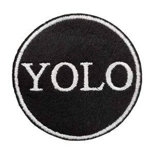 Parche bordado Yolo You Only Live Once para planchar_1