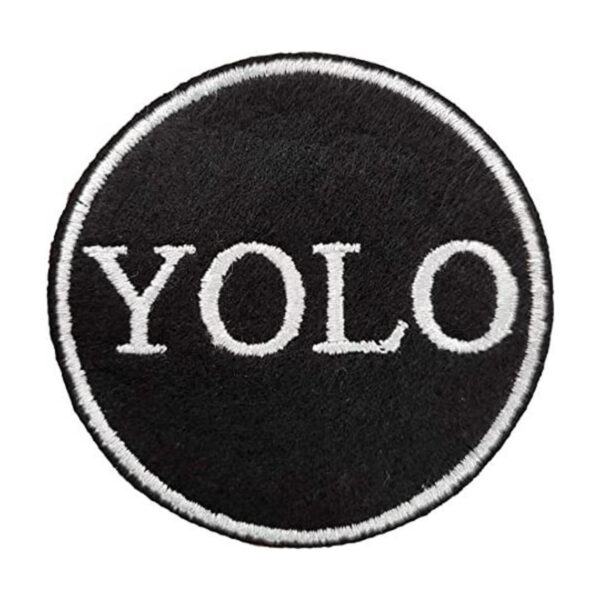 Parche bordado Yolo You Only Live Once para planchar_1