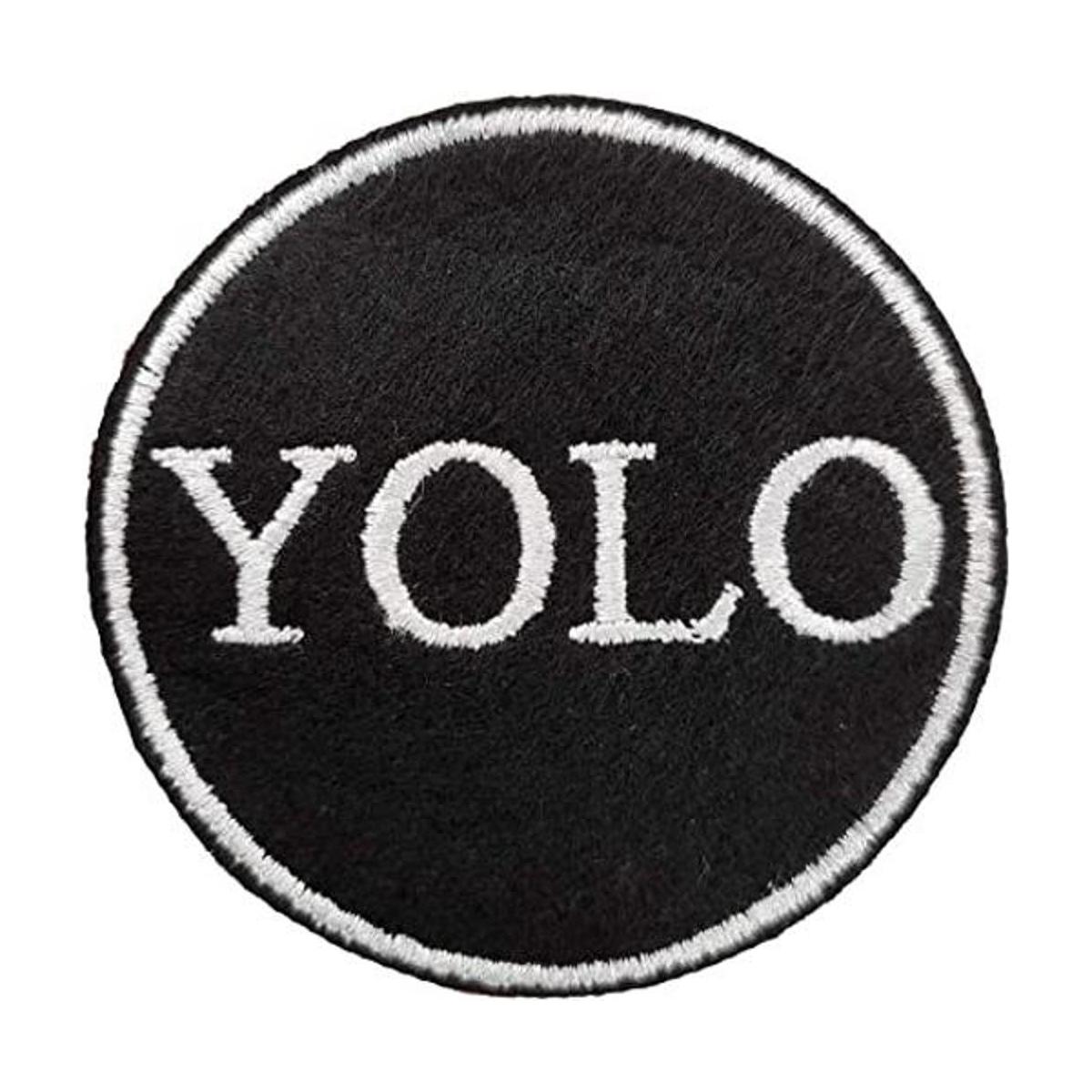 Parche bordado Yolo You Only Live Once para planchar