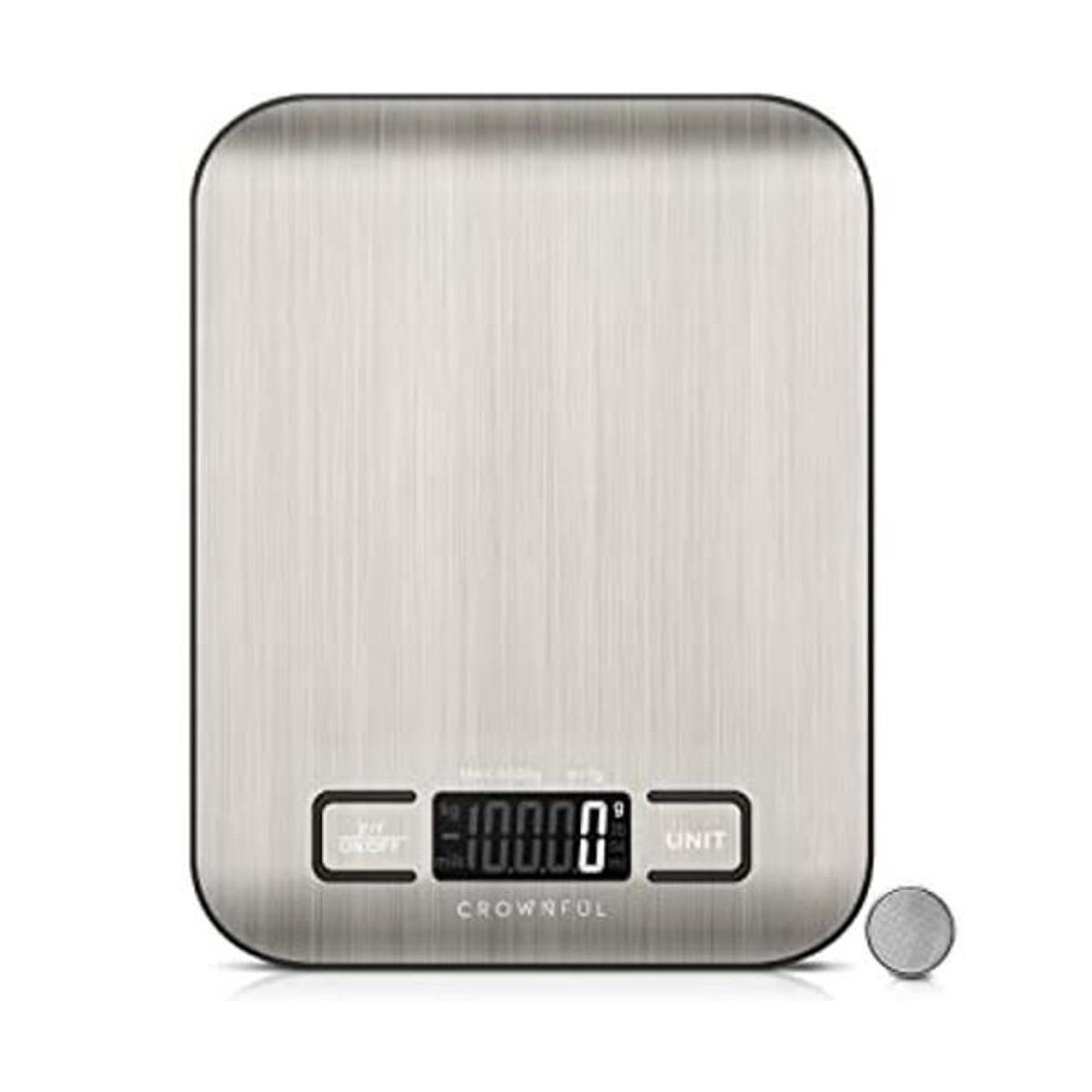 Crownful Báscula digital de cocina para alimentos 11 lb
