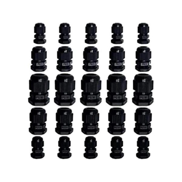 Juego de 25 prensaestopas de plástico impermeable de 35 a_1