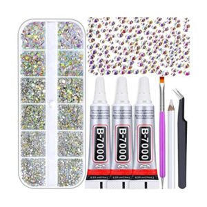 Audab Kit de pegamento de diamantes de imitación con