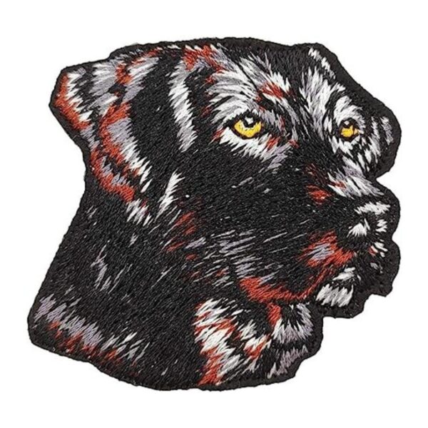 Black Lab Labrador Retriever Parche bordado con plancha_1
