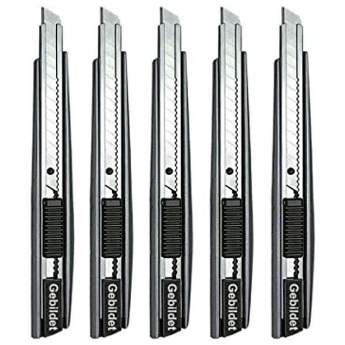 Gebildet 5 cuchillos de corte profesional 0.354 in hoja