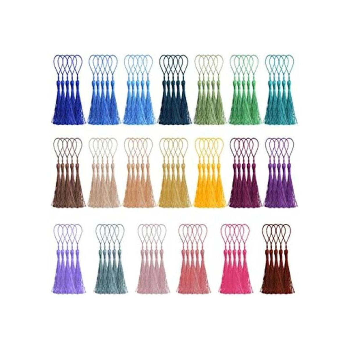 kit de 100 mini borlas de 13 cm 5 pulgadas hechas a mano