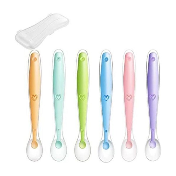 PandaEar Cucharas suaves de silicona para bebés