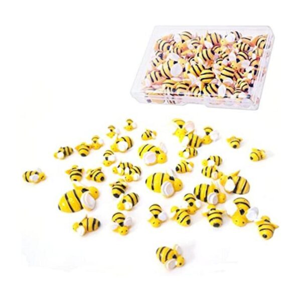 glacely 60 abejas de resina pequeñas adornos de abeja en_1