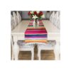 Fowecelt Camino de mesa de sarape mexicano de 14 x 80