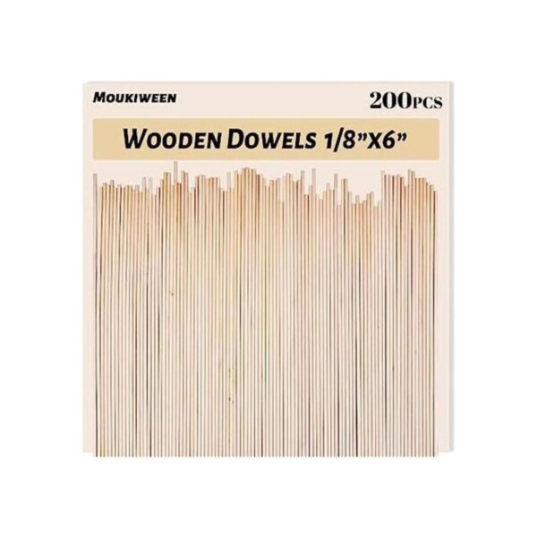 200 varillas de madera de 6 x 18 pulgadas varillas de