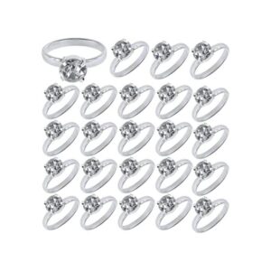 Super Z Outlet Anillos de compromiso de plata con_1