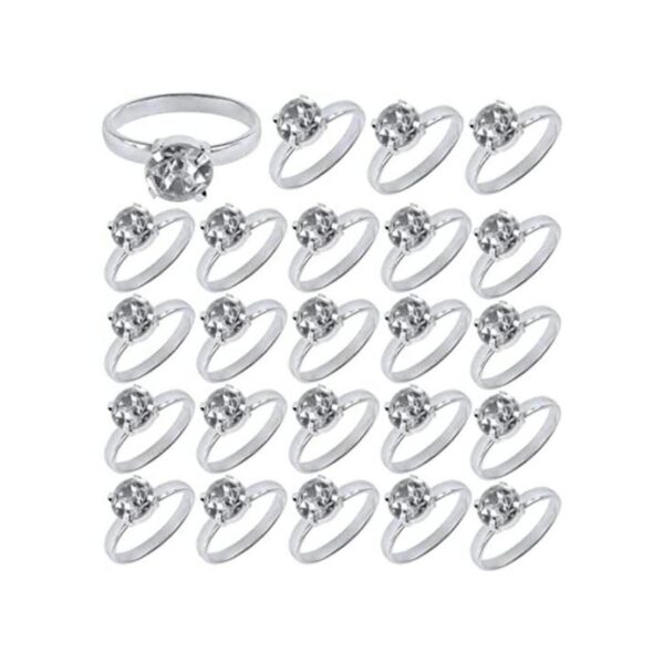 Super Z Outlet Anillos de compromiso de plata con_1