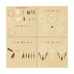 Coceca 10 anillos de metal dorado de 6 pulgadas para