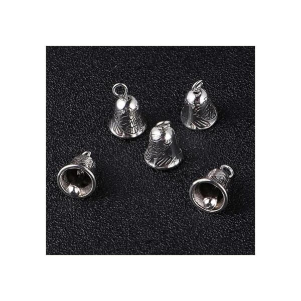 NUOBESTY 20 cascabeles de plata antigua mini cascabeles_3