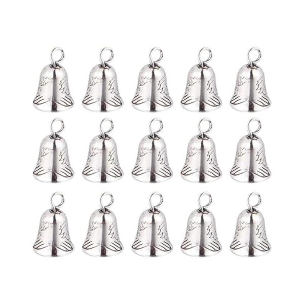 NUOBESTY 20 cascabeles de plata antigua mini cascabeles_1