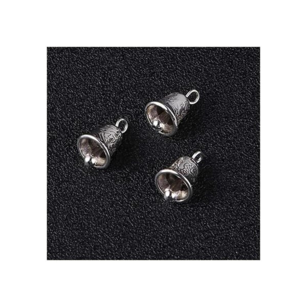 NUOBESTY 20 cascabeles de plata antigua mini cascabeles_4