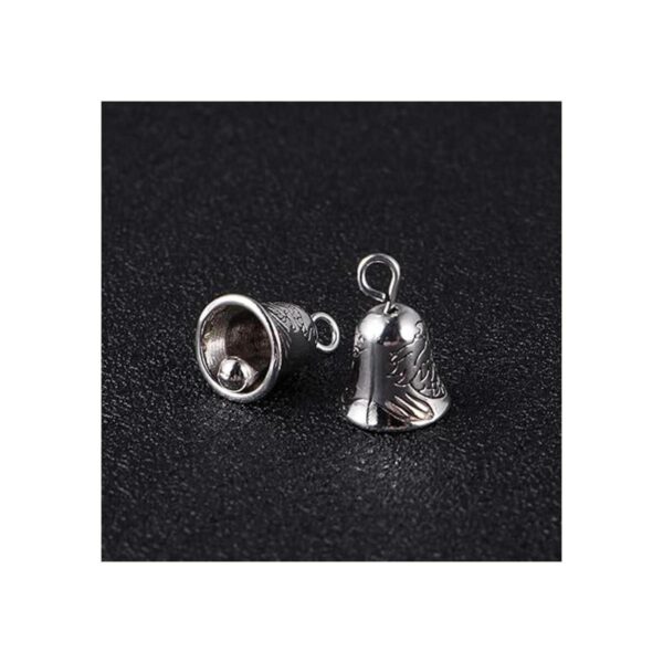NUOBESTY 20 cascabeles de plata antigua mini cascabeles_2