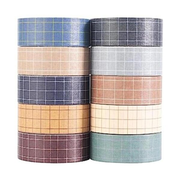 MAGLITT Grid Washi Juego de 10 rollos de cintas_1