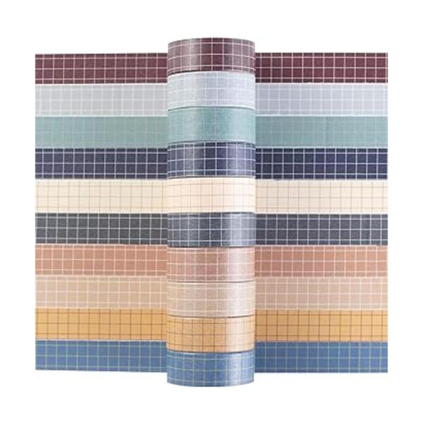 MAGLITT Grid Washi Juego de 10 rollos de cintas_2