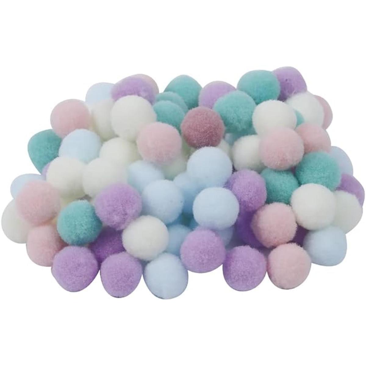 70 mini pompones suaves y esponjosos de 0.787 in hechos a
